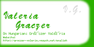valeria graczer business card